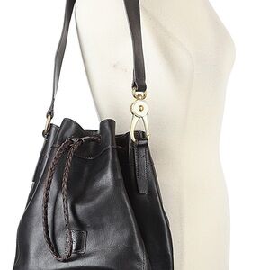 Dooney & Bourke Black Leather Hattie Shoulder Bag